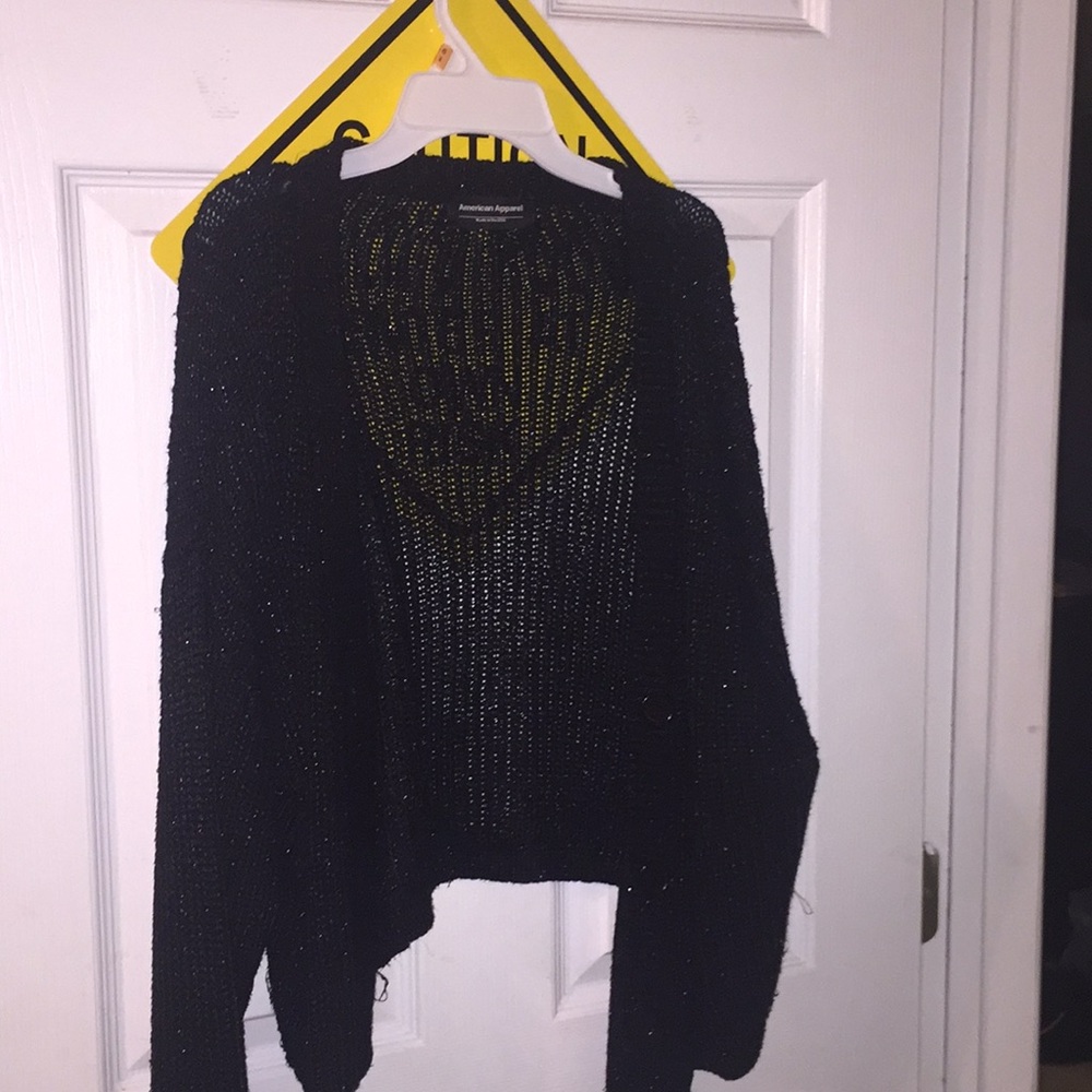American Apparel Black Sparkly Jacket